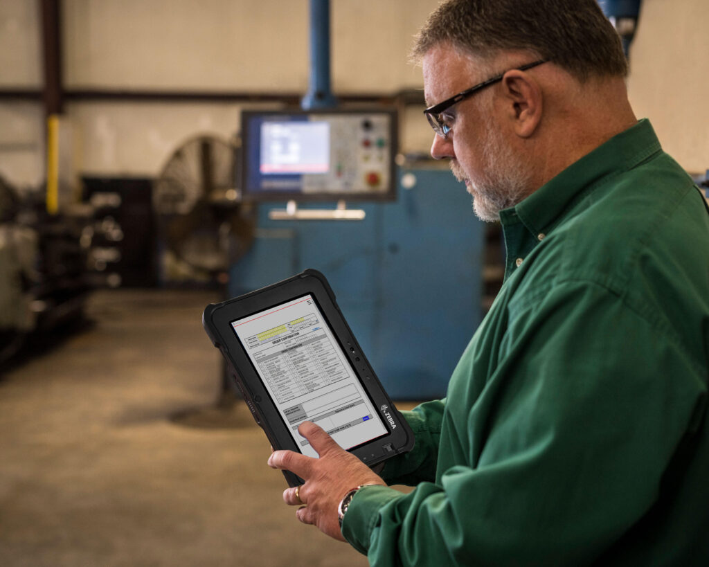 Zebra Android Tablet for Manufacturing Inventory Control